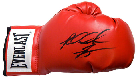 RIDDICK BOWE Signed Everlast Red Boxing Glove - SCHWARTZ