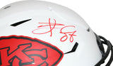Travis Kelce Signed Kansas City Chiefs Authentic Lunar Speed Flex Helmet BAS