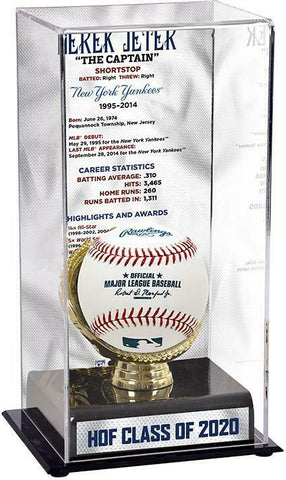 Derek Jeter New York Yankees Hall of Fame Career Sublimated Display