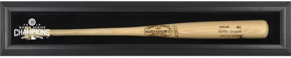 Chicago Cubs 2016 MLB World Series Champions Black Framed Logo Bat Display Case