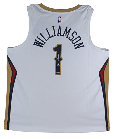 Pelicans Zion Williamson Authentic Signed White Nike Swingman Jersey Fanatics