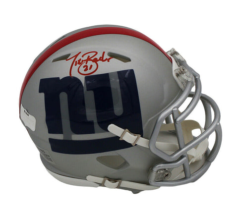 Tiki Barber Signed New York Giants Speed AMP NFL Mini Helmet