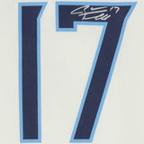Framed Ryan Tannehill Tennessee Titans Autographed White Nike Game Jersey