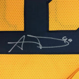 FRAMED Autographed/Signed AARON DONALD 33x42 Los Angeles Yellow Jersey JSA COA