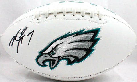 Michael Vick Autographed Philadelphia Eagles Logo Football-Beckett W Hologram