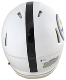 Steelers Troy Polamalu Signed Flat White Proline F/S Speed Helmet BAS Witnessed
