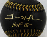 Trevor Hoffman Autographed Black Rawlings OML Baseball w/ HOF- JSA W Auth
