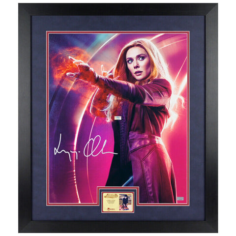 Elizabeth Olsen Autographed Avengers Scarlet Witch 16x20 Wanda Framed Photo