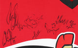 2000-01 Senators (11) Hossa, Forbes +9 Signed Red Pro Player Jersey BAS #AB14589