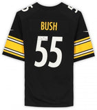 Framed Devin Bush Pittsburgh Steelers Signed Black Game Jersey