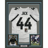 FRAMED Autographed/Signed MYLES JACK 33x42 Jacksonville White Jersey JSA COA