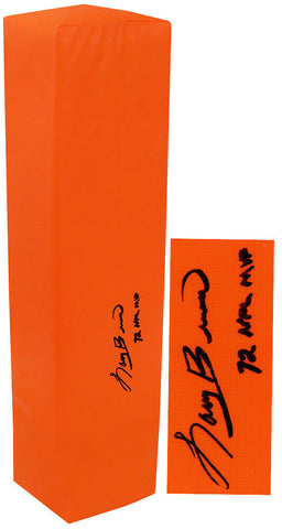 Larry Brown Signed Champro Orange Endzone Football Pylon w/72 NFL MVP - (SS COA)