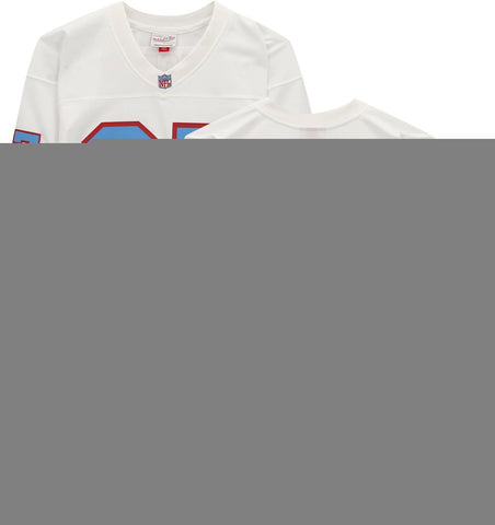 Eddie George Houston Oilers Autographed Mitchell & Ness White Replica Jersey