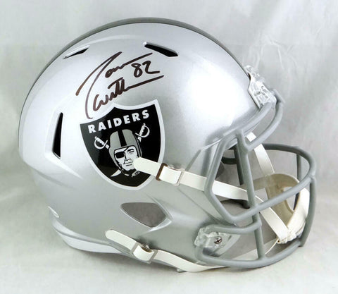 Jason Witten Autographed Las Vegas Raiders F/S Speed Helmet - Beckett Auth *Blk