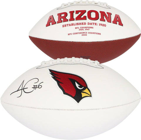 James Conner Arizona Cardinals Autographed White Panel Football