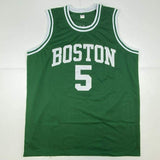 Autographed/Signed Kevin Garnett Boston Green Basketball Jersey Beckett BAS COA
