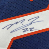 FRAMED Autographed/Signed MATT FORTE 33x42 Chicago Blue Football Jersey JSA COA