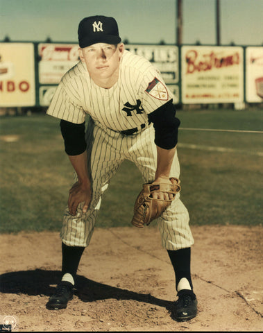 Yankees Mickey Mantle 8x10 PhotoFile Fielding Stance Photo Un-signed