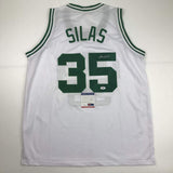 Autographed/Signed Paul Silas Boston White Basketball Jersey PSA/DNA COA