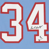 FRMD Earl Campbell Houston Oilers Signed Mitchell & Ness Blue Jersey w/"HOF 91"