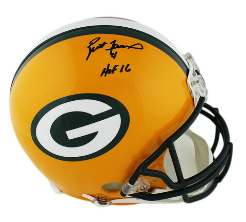 Brett Favre Signed Green Bay Packers Authentic NFL Helmet with "HOF 16"