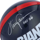 Harry Carson NY Giants Signed Throwback Logo Authentic Helmet with "HOF 06" Insc