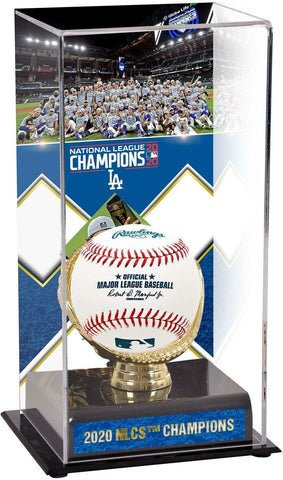 LA Dodgers 2020 National League Champions Sublimated Display Case with Image