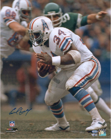 Earl Campbell Houston Oilers Autographed 16" x 20" Running Photograph