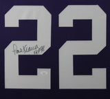 PAUL KRAUSE (Vikings purple SKYLINE) Signed Autographed Framed Jersey JSA