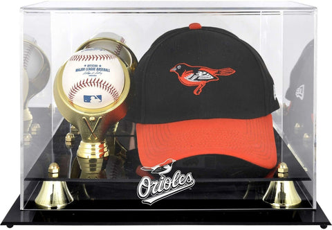 Baltimore Orioles Acrylic Cap and Baseball Logo Display Case - Fanatics