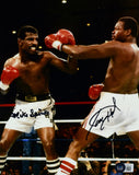 Michael Spinks Larry Holmes Autographed 8x10 Fight Photo - Beckett W Hologram
