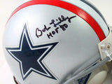 Bob Lilly Autographed Dallas Cowboys 1976 TB Mini Helmet w/HOF - Beckett W Auth