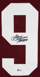 Sonny Jurgensen "HOF 83" Authentic Signed Maroon Pro Style Jersey BAS Witnessed