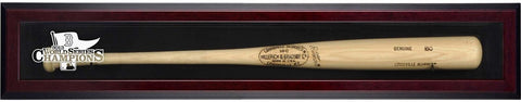 BOS Red Sox 2013 WS Champs Mahogany Framed Single Bat Case