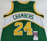 Tom Chambers Signed Seattle Supersonic Jersey (JSA COA) 4xAll Star Power Forward