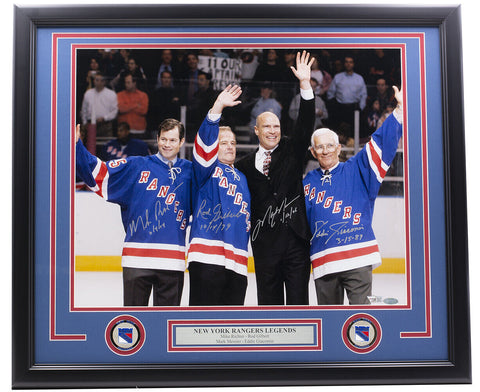Mark Messier Autographed New York Rangers Replica Jersey – Frozen Pond