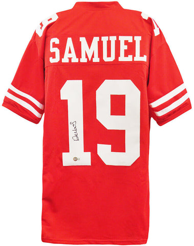 Deebo Samuel Signed Red Custom Football Jersey - (Beckett COA)