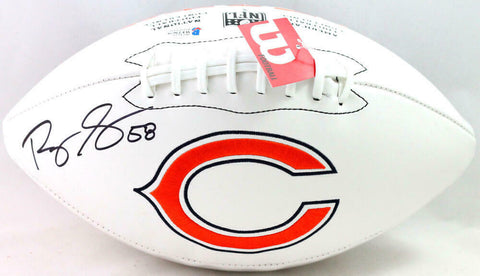 Roquan Smith Autographed Chicago Bears Wilson Logo Football- Beckett Witness