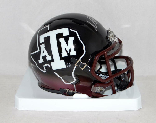Michael Bennett Autographed Texas A&M Speed Hydro Mini Helmet- JSA W Auth