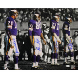 Vikings "Purple People Eaters" Jersey Signed by Page, Eller, Marshall, & Larsen
