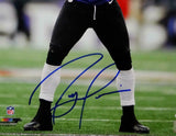 Ray Lewis Signed Ravens 16x20 PF In Purple Jersey Photo - Beckett Auth *Blue