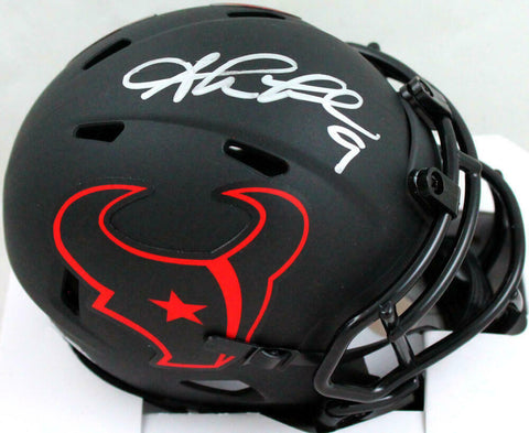 Shane Lechler Autographed Texans Eclipse Speed Mini Helmet-Beckett W Hologram