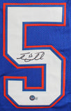 Florida Tim Tebow Authentic Signed Blue Pro Style Jersey Autographed BAS Witness