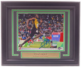 Usain Bolt Signed Framed 8x10 Olympic Track Legend Photo BAS BH033102