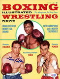 Gene Fullmer & Paul Pender Autographed Boxing Illustrated Cover PSA/DNA S47264