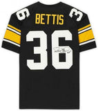 FRMD Jerome Bettis Steelers Signd Mitchell&Ness Black Auth Jersey w/"HOF 15"Inc