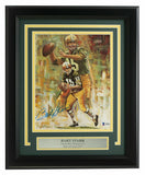 Bart Starr Signed Framed Green Bay Packers 8x10 Lithograph BAS LOA