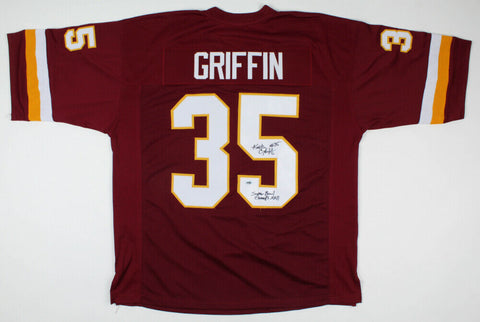 Keith Griffin Signed Jersey Inscribed "Super Bowl Champs XXII" (RSA Hologram) RB
