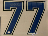 Victor Hedman Signed Tampa Bay Lightning 35"x43" Framed Jersey (JSA COA)