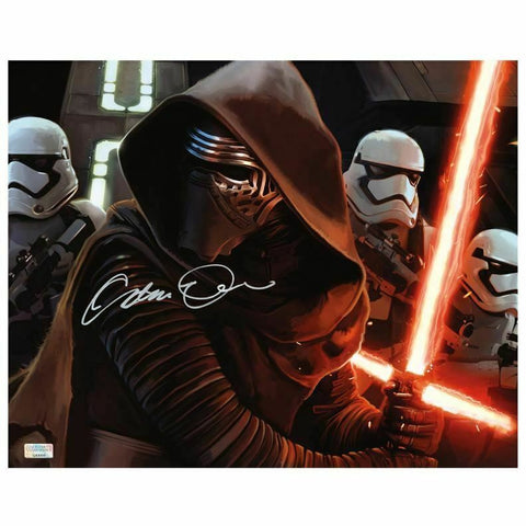 Adam Driver Autographed Star Wars The Force Awakens First Order 16x20 Photo